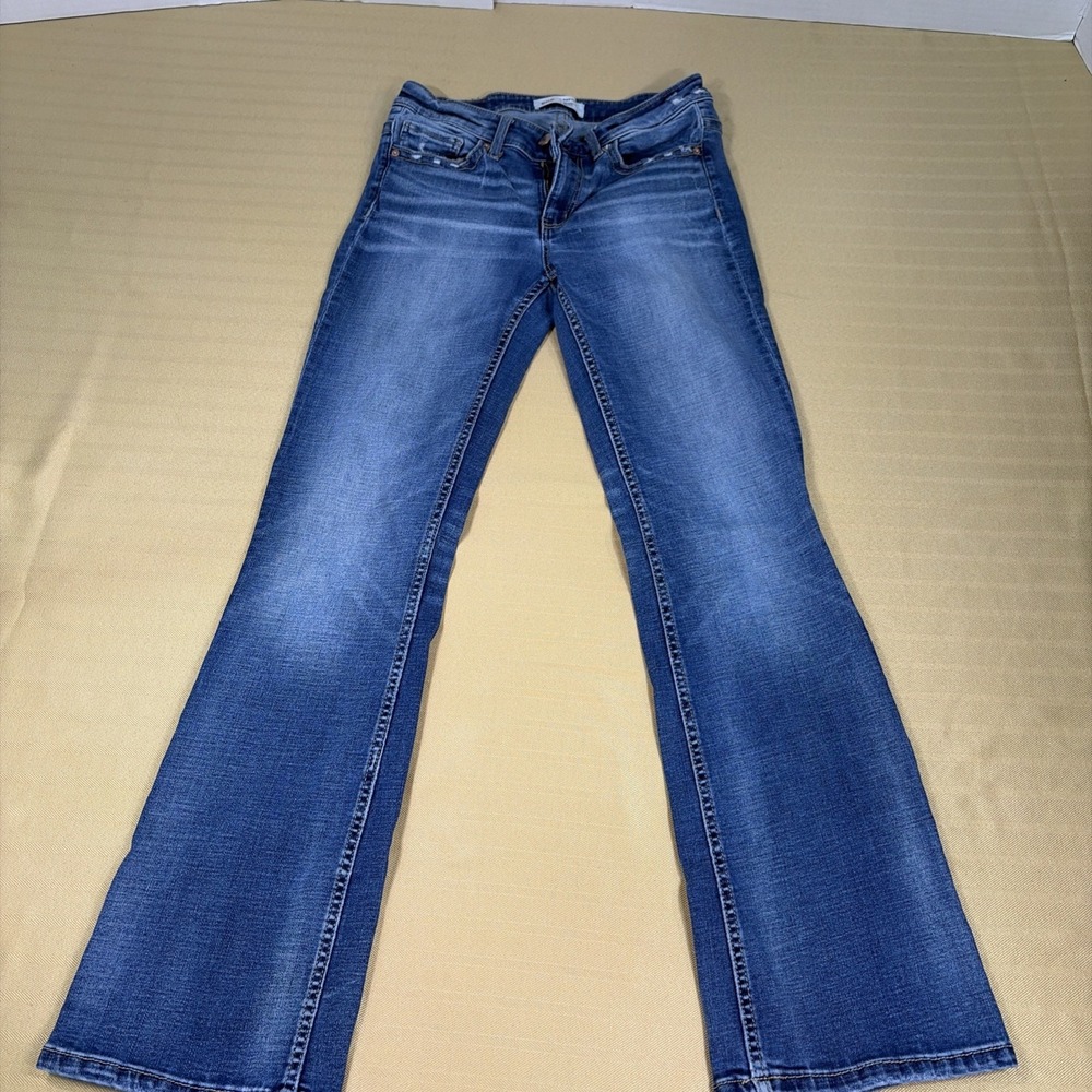 BKE Stella Boot Cut Stretch Distressed Denim Jeans Size 26x31.5